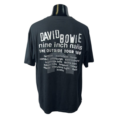 【NINE INCH NAILS】ナインインチネイルズ DAVID BOWIE THE OUTSIDE TOUR 1995 Vintage Tシャツ XL