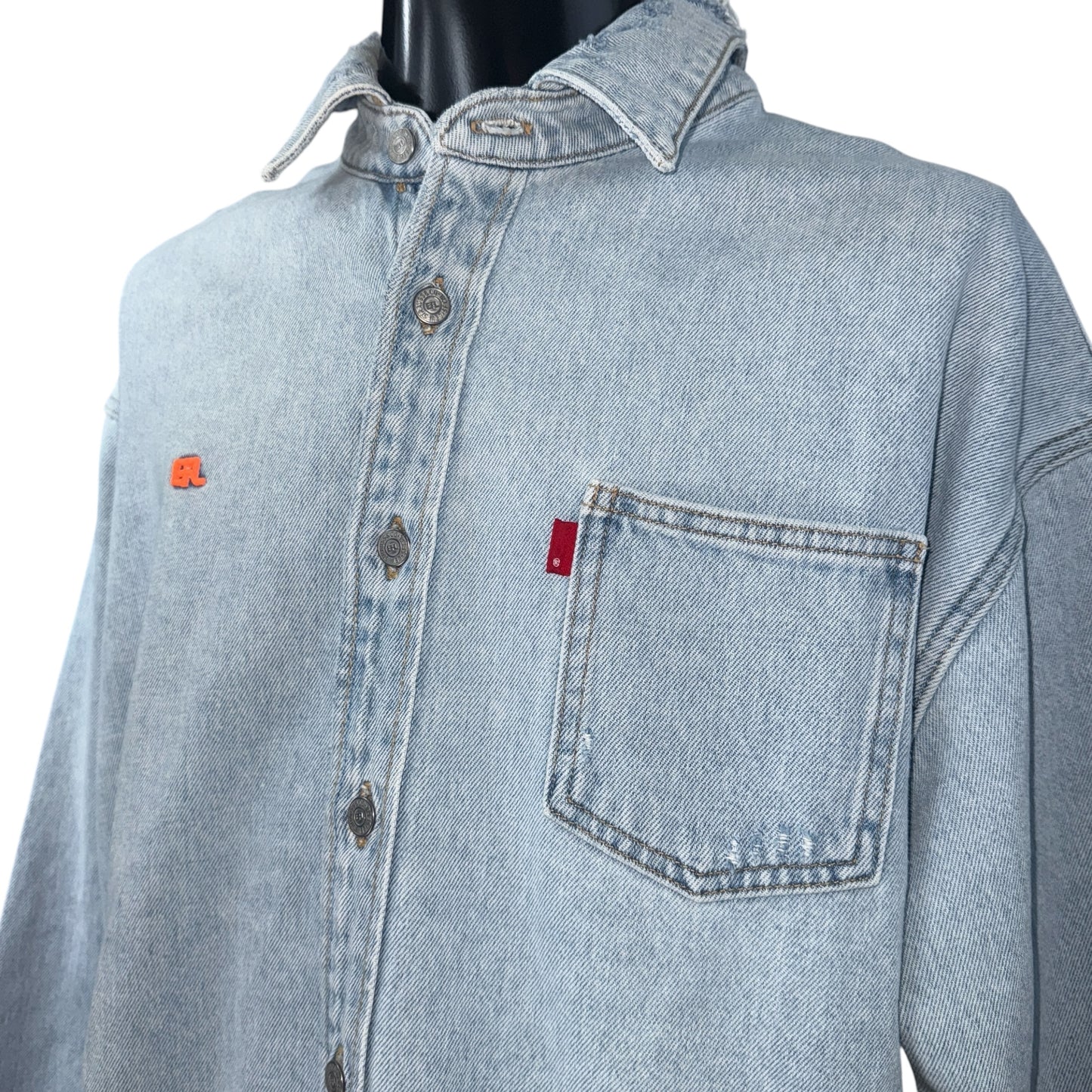 [ERLxLevi's] ERL Levi's 23AW Overshirt Woven Denim Shirt (Size XL)