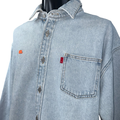 [ERLxLevi's] ERL Levi's 23AW Overshirt Woven Denim Shirt (Size XL)