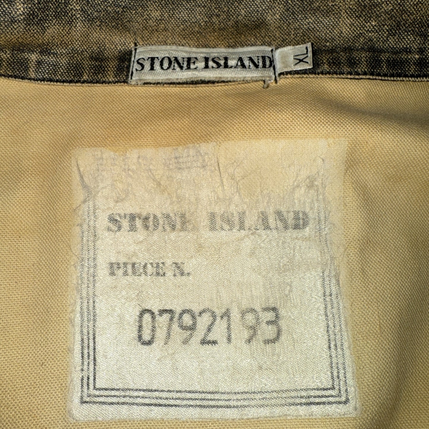 【STONE ISLAND】ストーンアイランド 80's Vintage セイルクロス カバーオール XL