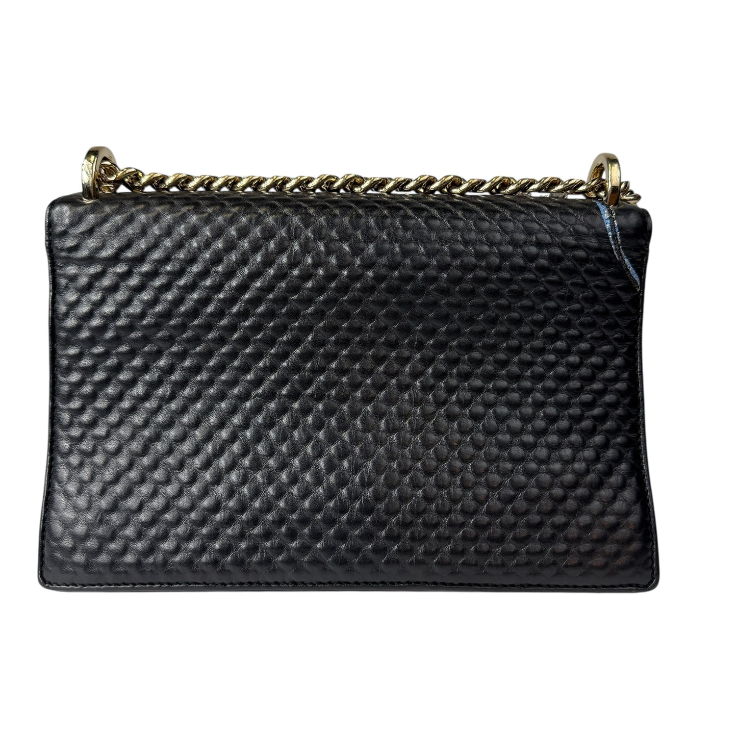 Christian Dior Diorama Leather Chain Shoulder Bag in Black