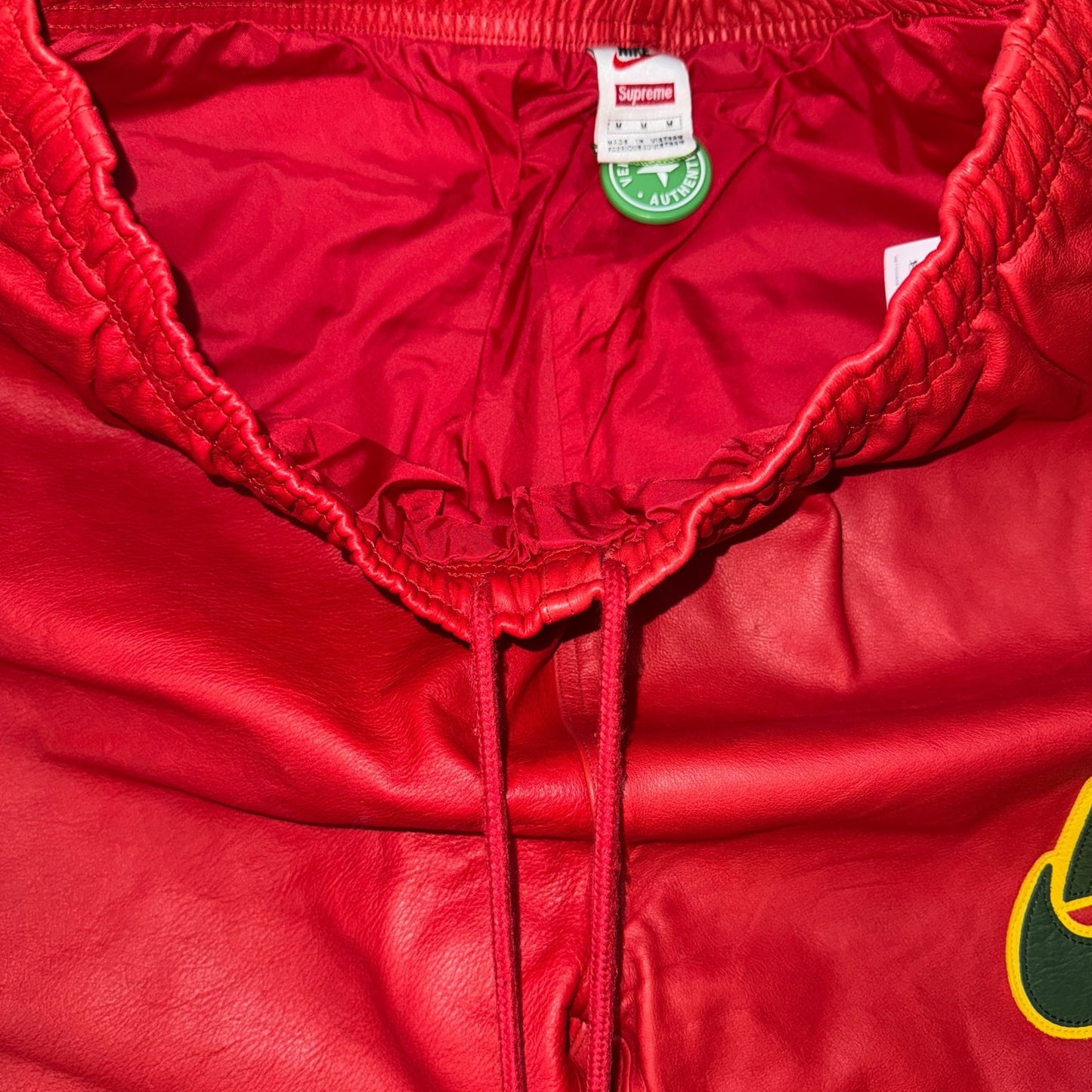 [SUPREME x NIKE] Supreme Nike 19AW Leather Warm Up Pants