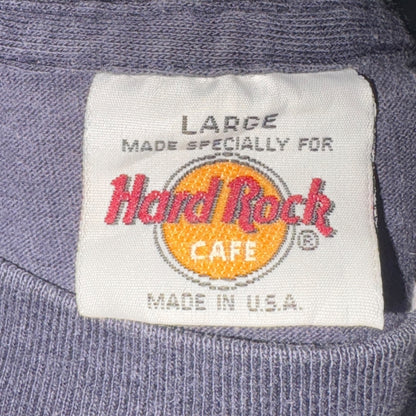【Hard Rock Cafe】ハードロックカフェ HOLLYWOOD Tシャツ ネイビー L