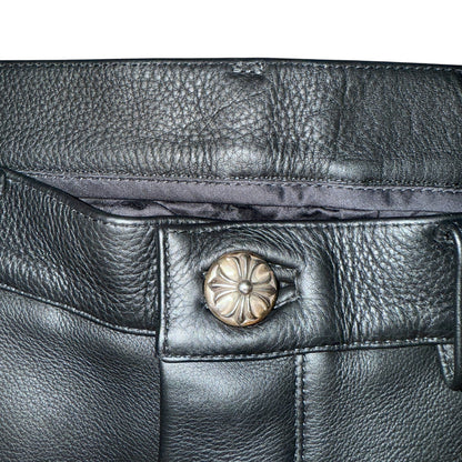 [CHROME HEARTS] Chrome Hearts Black Leather Pants