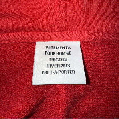 [VETEMENTS] Vetements 17FW FREE HUGS ZIP HOODIE