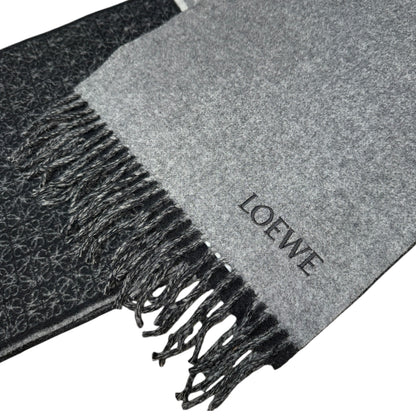 [LOEWE] Loewe Anagram Scarf Gray/Black