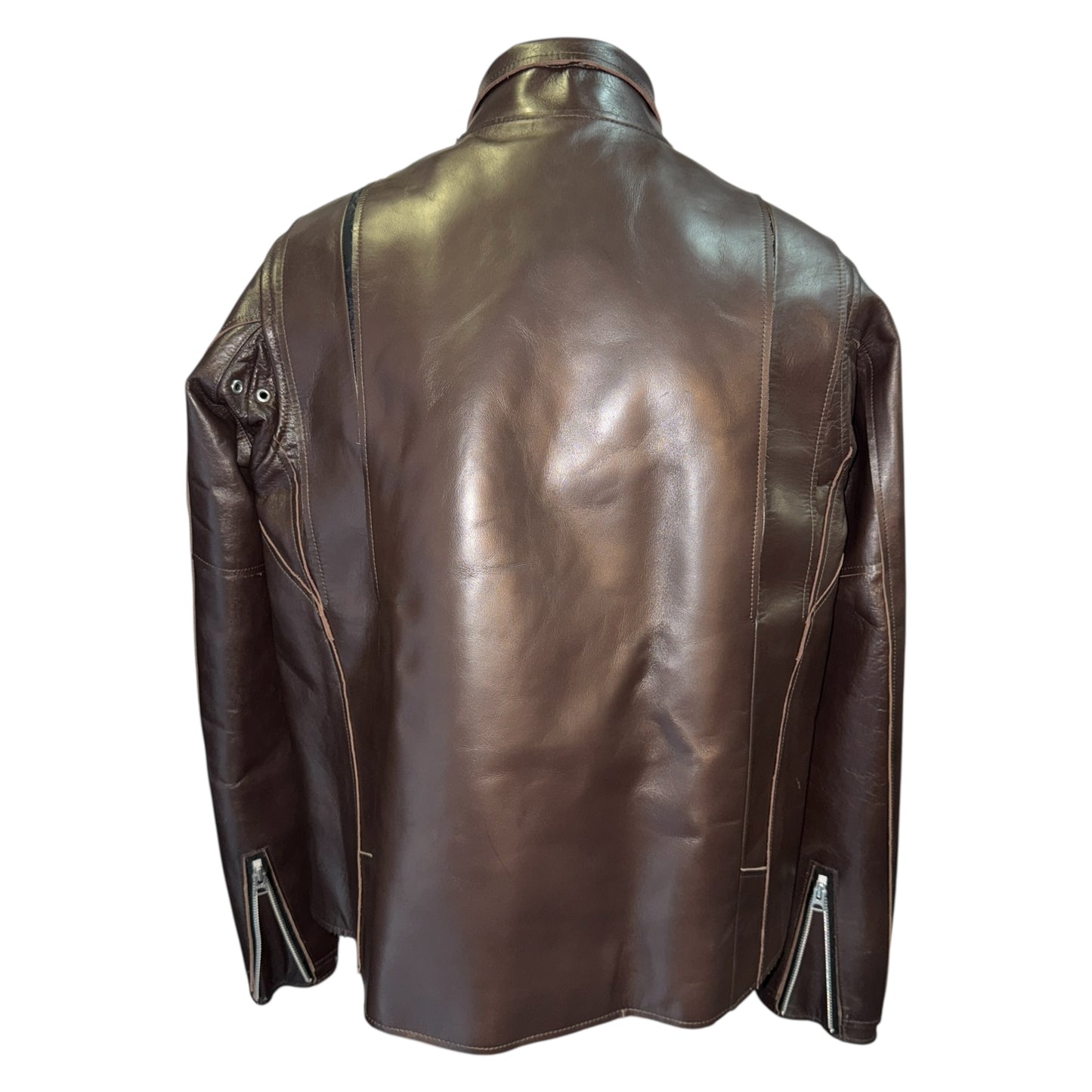 [sacai] Sacai Leather Jacket, Brown, Size 2