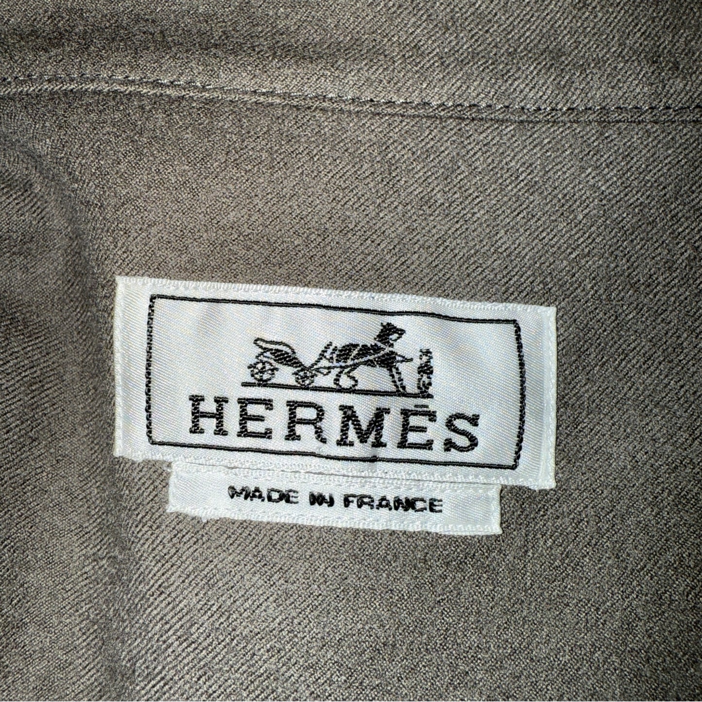 [HERMES] Hermès Serie Button Boxy Fit Overlap Pocket Cotton Jacket