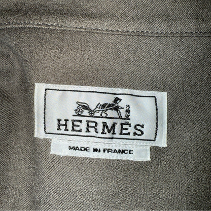 [HERMES] Hermès Serie Button Boxy Fit Overlap Pocket Cotton Jacket