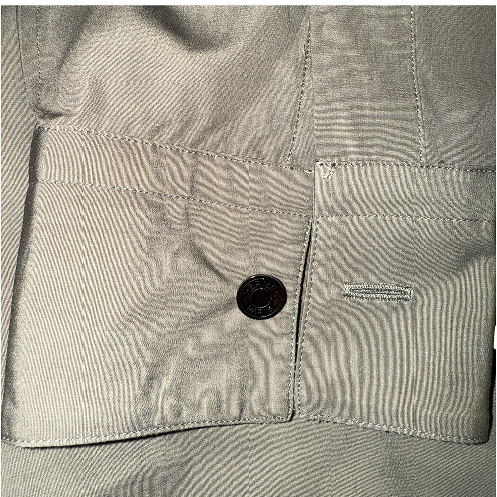 [HERMES] Hermes Serie Button Stand Collar Shirt