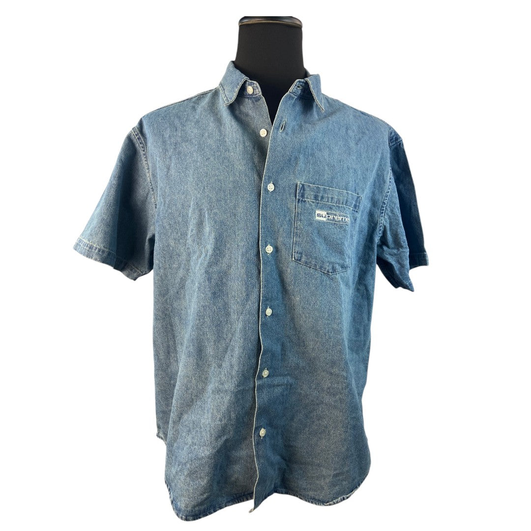 [Supreme] Supreme Denim Short Sleeve Shirt 20SS Invert Denim S/S Shirt L