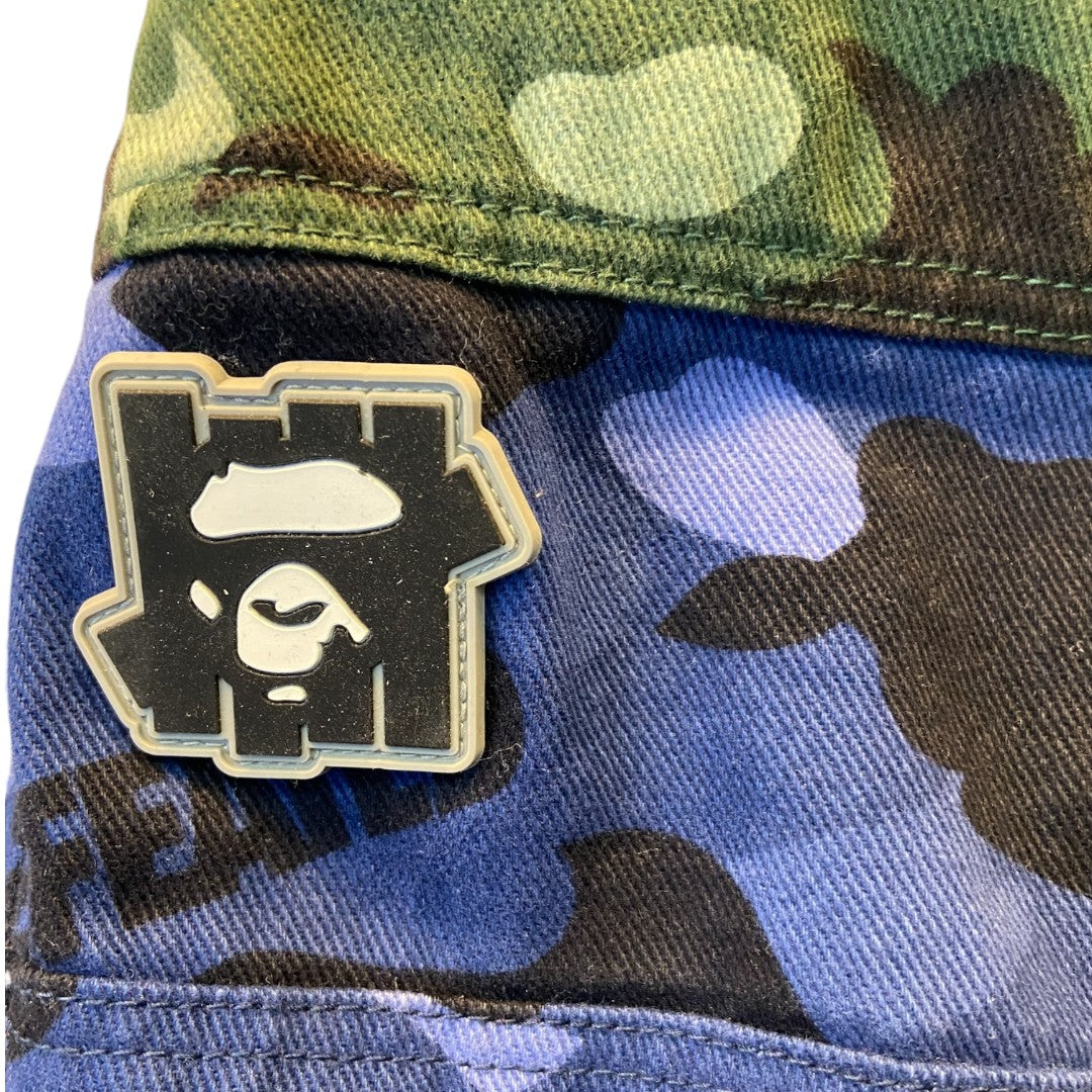A BATHING APE x UNDEFEATED: APE x UNDEFEATED collaboration camouflage cargo pants, size S