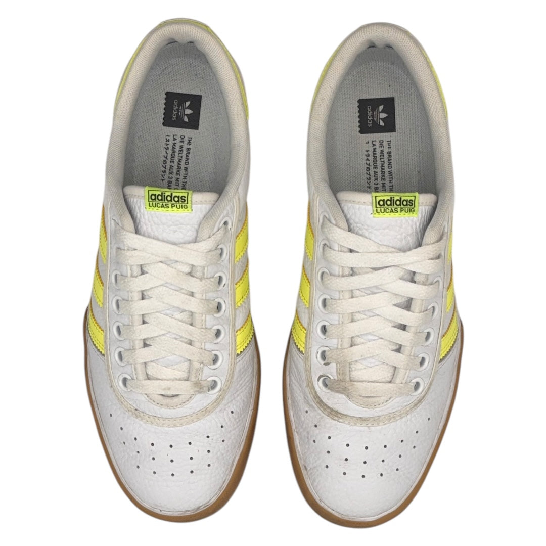 【adidas】アディダス Lucas Premiere スニーカー（ホワイト×イエローライン）/26.5cm