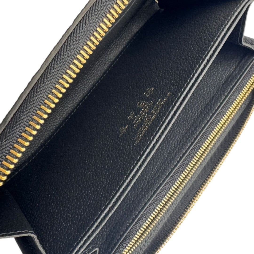 [LOUIS VUITTON] Louis Vuitton Japan Limited Edition Zippy Wallet, Takashi Murakami Collaboration Long Wallet, Black