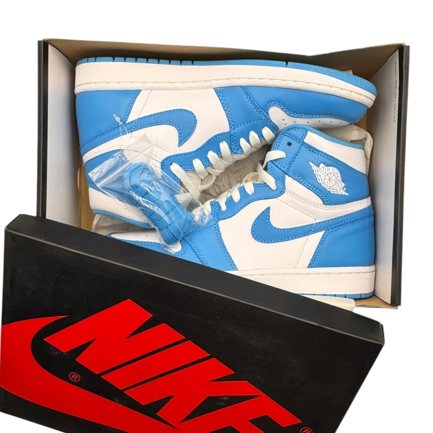 【Nike Air Jordan 1 Retro High OG "UNC" (2015)】ナイキ エアジョーダン1 レトロ ハイカット OG 2015年 ノースカロライナ NORTH CAROLINA ホワイト/ブルー US8.5-26.5cm 美品