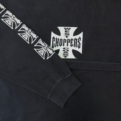 WEST COAST CHOPPERS: West Coast Choppers Logo Long Sleeve T-Shirt, Black, Size L
