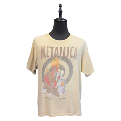 [METALICA] Metallica Vintage T-Shirt / ACME Tag / 90's / Pushead / Where the Wild Things Are / Beige