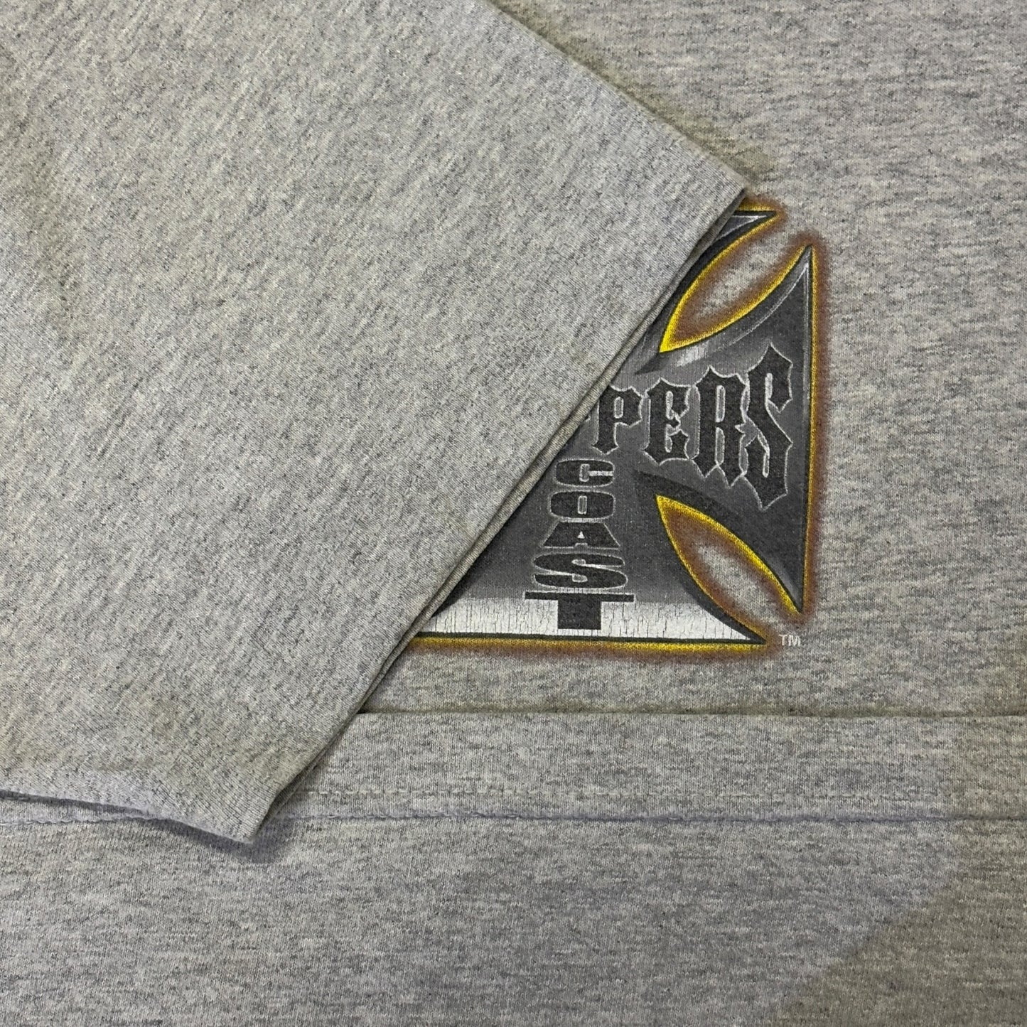 【WEST COAST CHOPPERS】 ウエストコーストチョッパーズ 「Long Beach CA」チョッパーTシャツ/ 90's / L / グレー