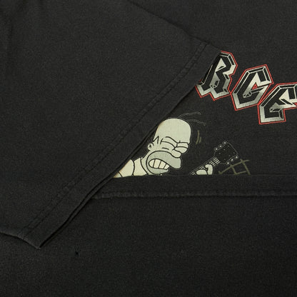 【THE SIMPSONS】シンプソンズ  "LIVE LARCE ROCK HARD" DELTAタグ Tシャツ XL相当