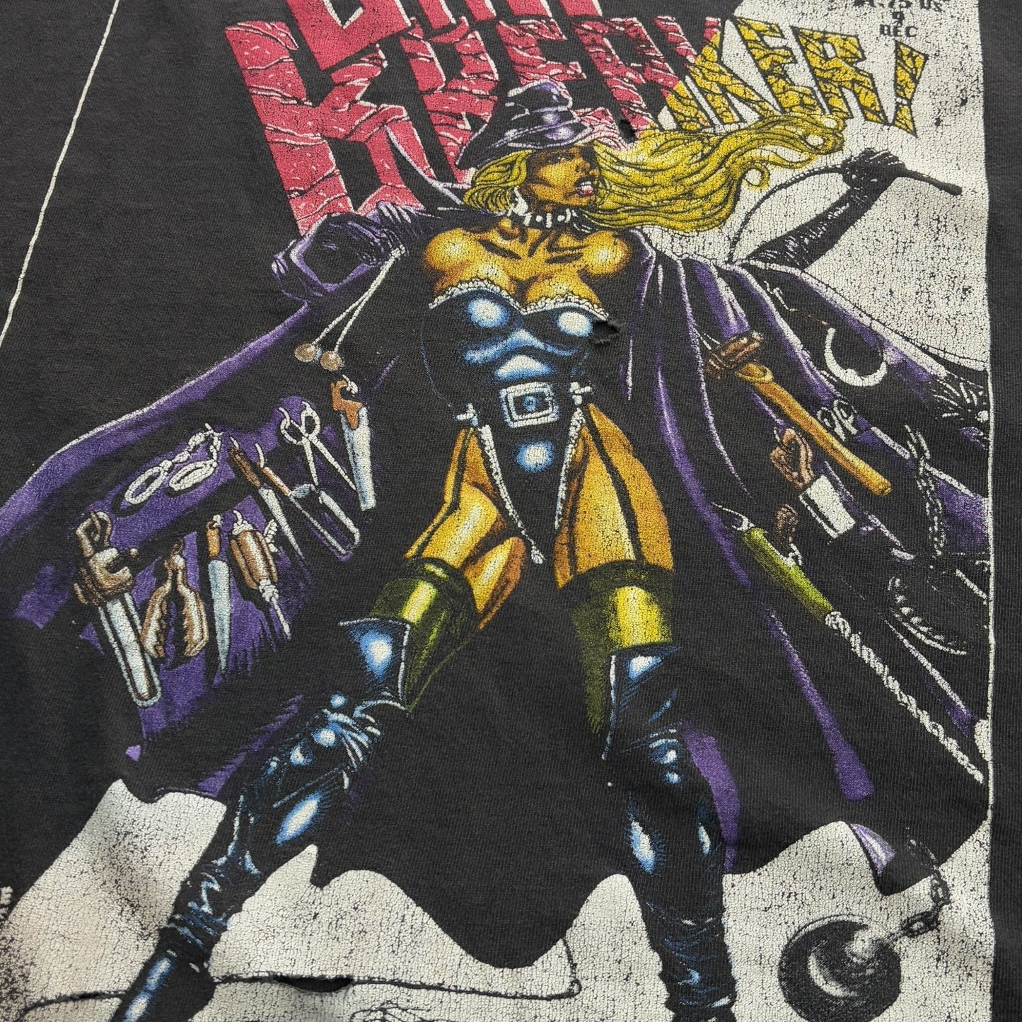 【AC/DC】エーシーディーシー 1995 Comics Ball Breaker Tour Vintage Tシャツ XL