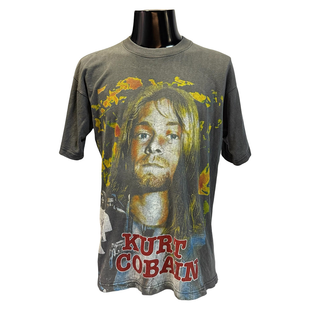 [KURT COBAIN] Kurt Cobain "NIRVANA" 90's Vintage T-shirt (Size L)