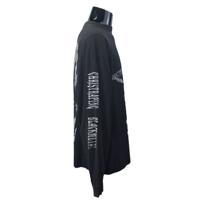 【MARDUK】マーダック　Christraping Black Metal ロングTシャツ XL相当