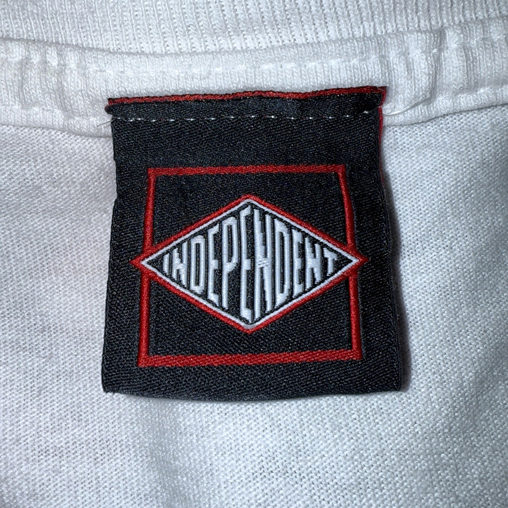 [INDEPENDENT] Independent Box Logo T-Shirt, White, Size XL