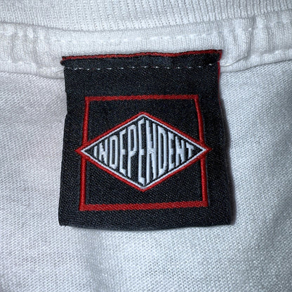 [INDEPENDENT] Independent Box Logo T-Shirt, White, Size XL