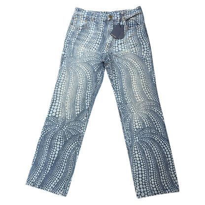 [LOUIS VUITTON] Louis Vuitton Yayoi Kusama All-Over Pumpkin Denim Pants RM232H YN3 HOD30W Size 32