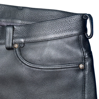 [CHROME HEARTS] Chrome Hearts Black Leather Pants