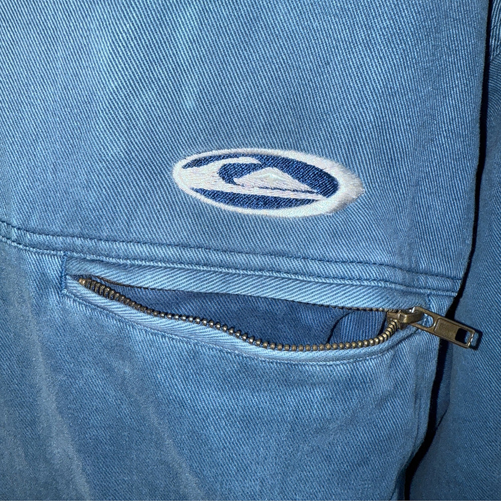 【QUIKSILVER】クイックシルバー デニムカバーオールジャケット L