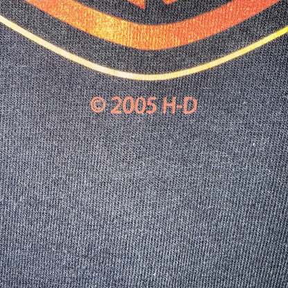 【HARLEY DAVIDSON】ハーレーダビッドソン  MID-OHIO HARLEY-DAVIDSON INC.2005コピーライト ロングスリーブTシャツ