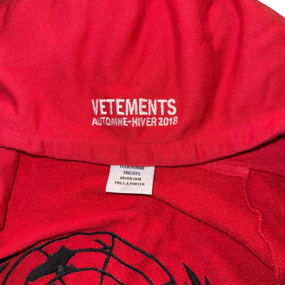[VETEMENTS] Vetements 17FW FREE HUGS ZIP HOODIE