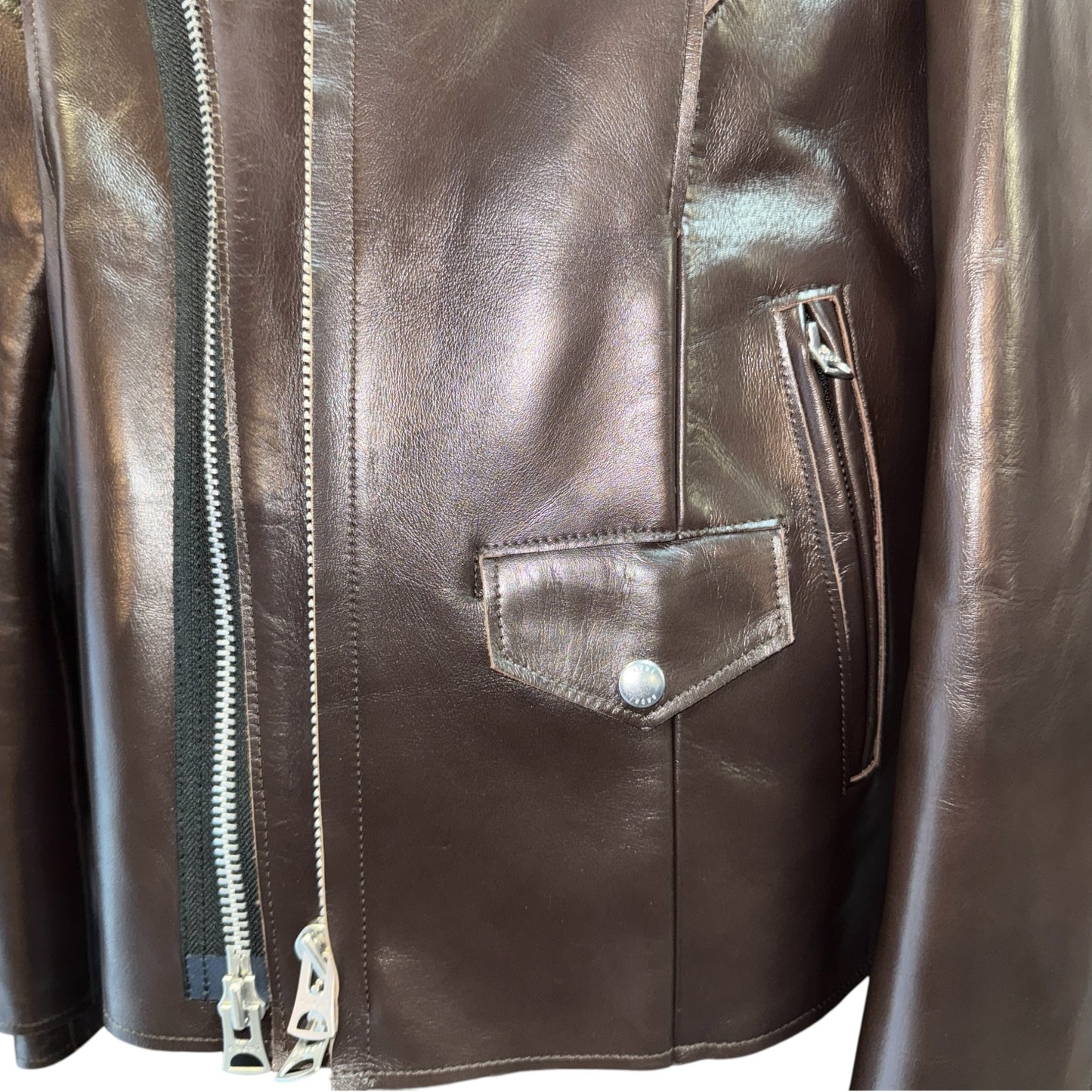 [sacai] Sacai Leather Jacket, Brown, Size 2