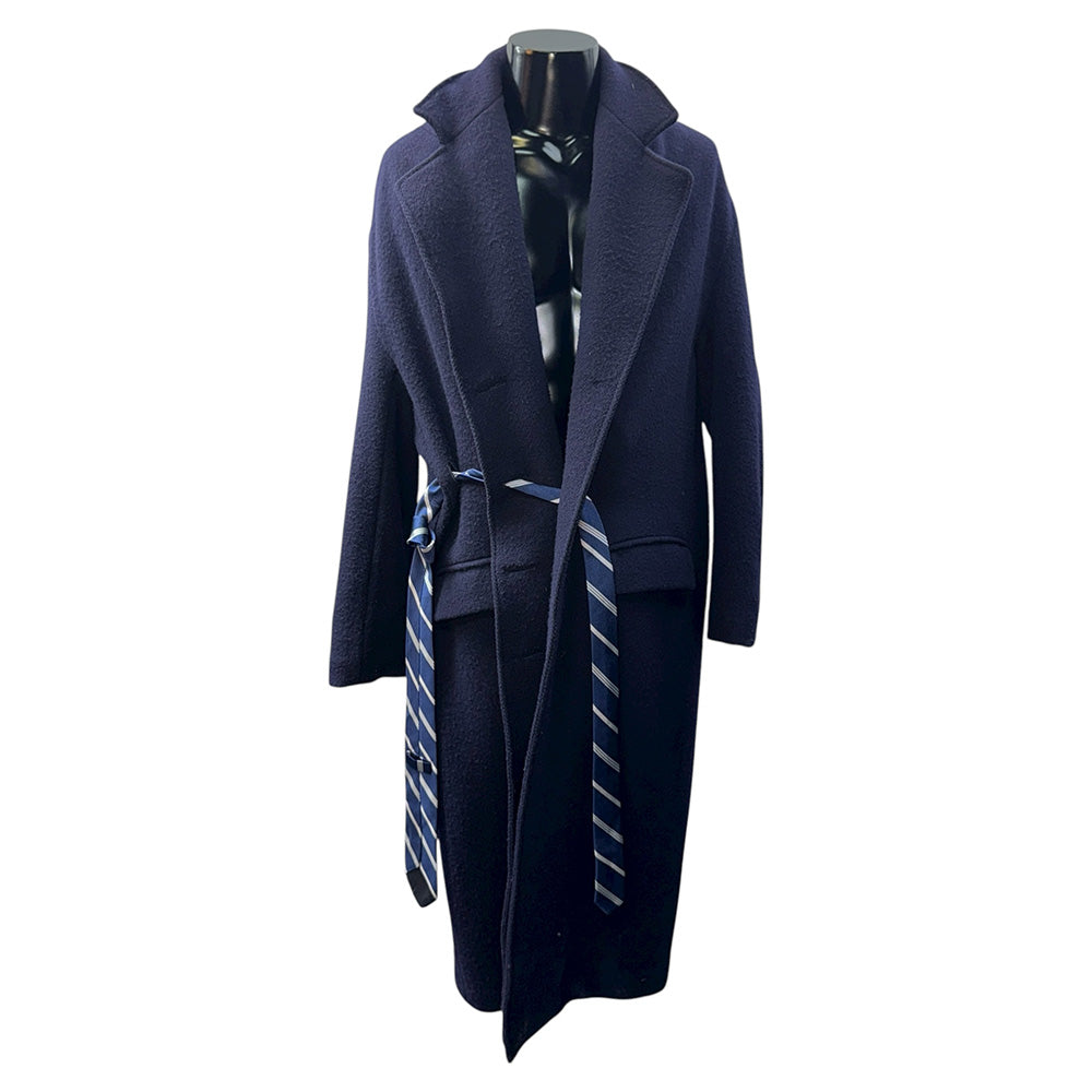 Vetements "VAGABOND TIE COAT" Oversized Wool Coat