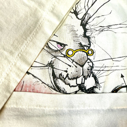 [ALICE IN WONDERLAND] Alice in Wonderland White Rabbit Vintage T-shirt