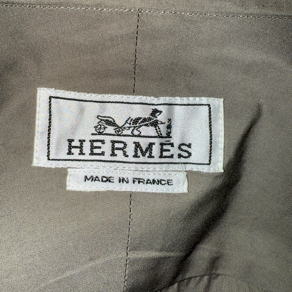[HERMES] Hermes Serie Button Stand Collar Shirt