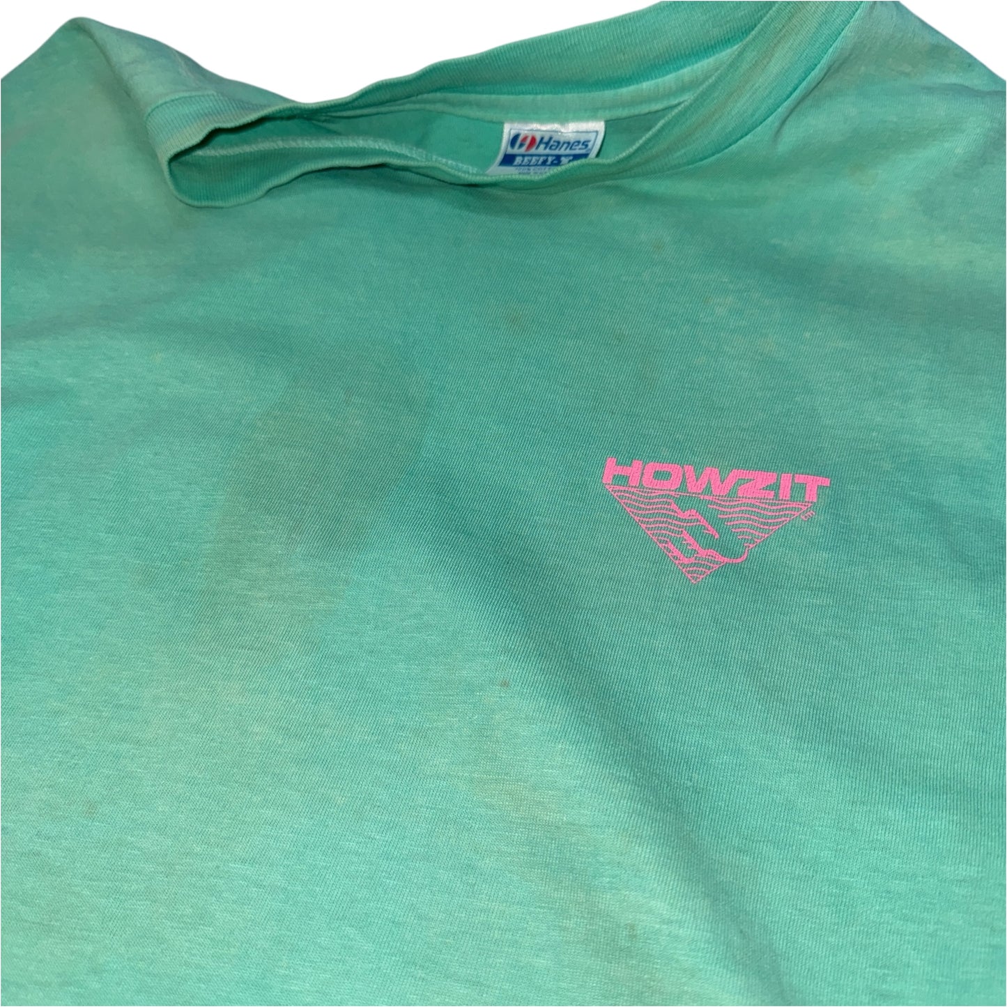 【HOWZIT】"SAMURAI BEACH CLUB" 90sサーフヴィンテージTシャツ