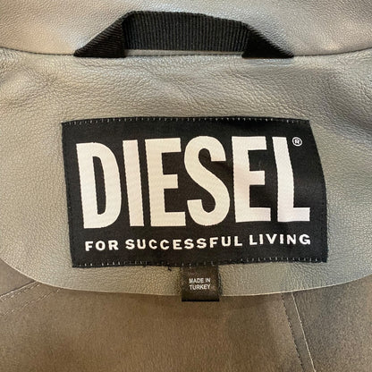 [DIESEL] Gray leather jacket