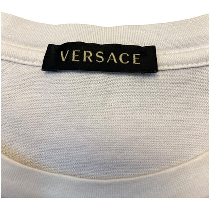 【versace】ベルサーチ/womensロゴTシャツ/The Clans of/白/サイズ40