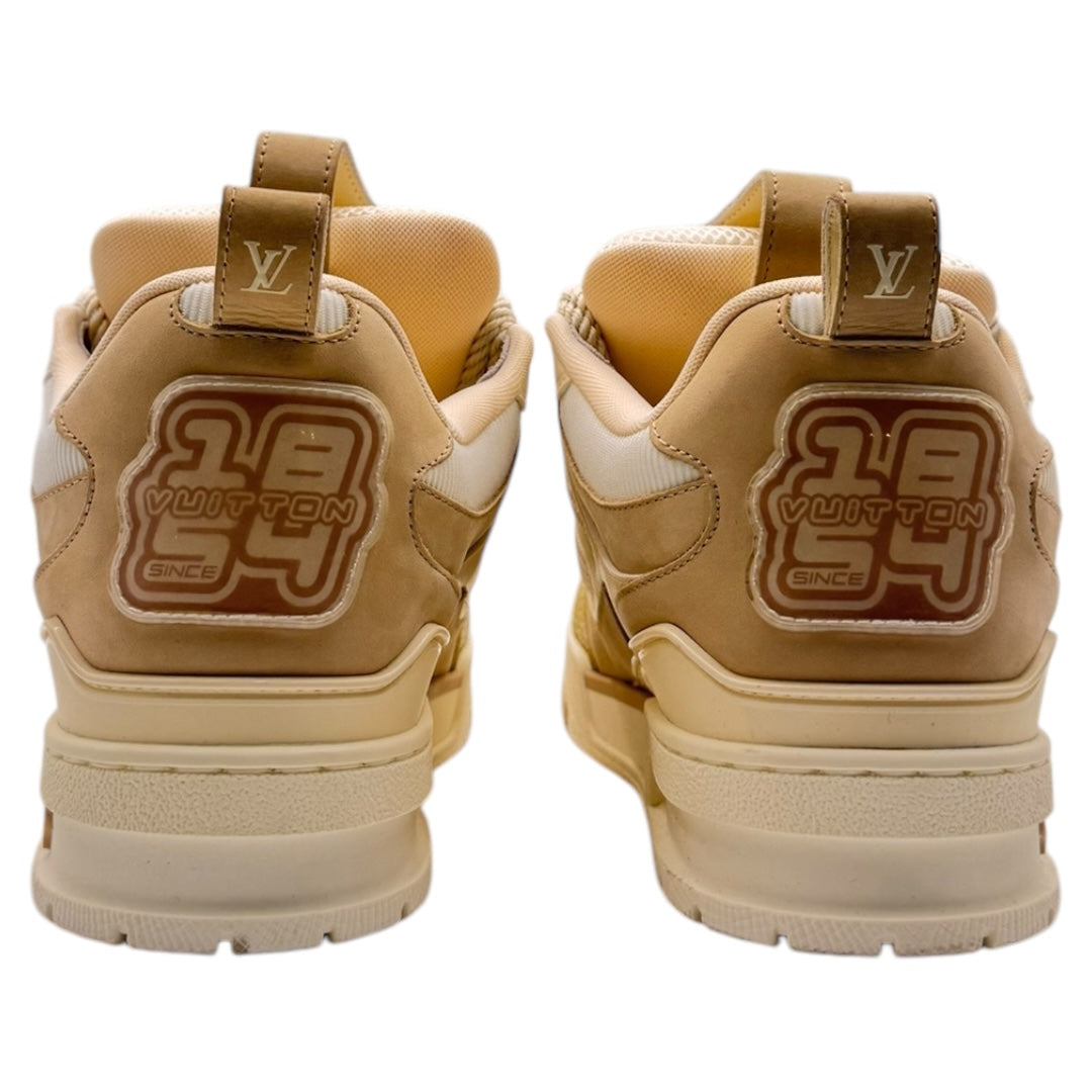 [LOUIS VUITTON] Louis Vuitton LV Skate Line Sneakers, Beige, Size 26.0cm