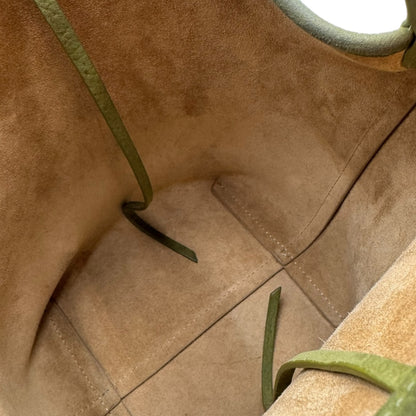 THE ROW Small N/S Park Tote, W1314 L30, Nubuck Leather, Green, GAZON (Grass)