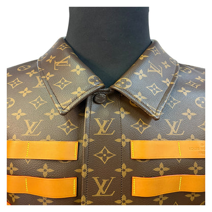 【LOUIS VUITTON】ルイ・ヴィトン ×Virgil Abloh（ヴァージル）22SS モノグラム総柄ミリタリージャケット L