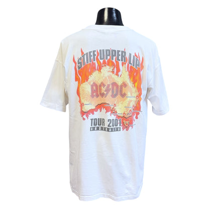 【AC/DC】エーシーディーシー "STIFF UPPER LIP TOUR 2001" Tシャツ XL相当
