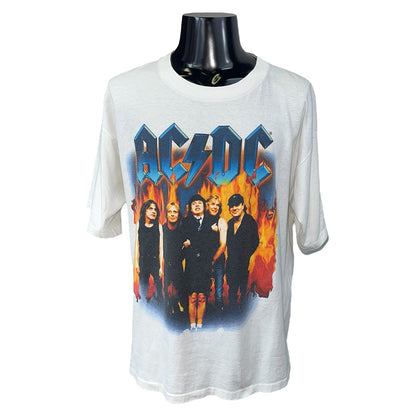 【AC/DC】エーシーディーシー STIFF UPPER LIP WORLD TOUR 2001 Tシャツ L
