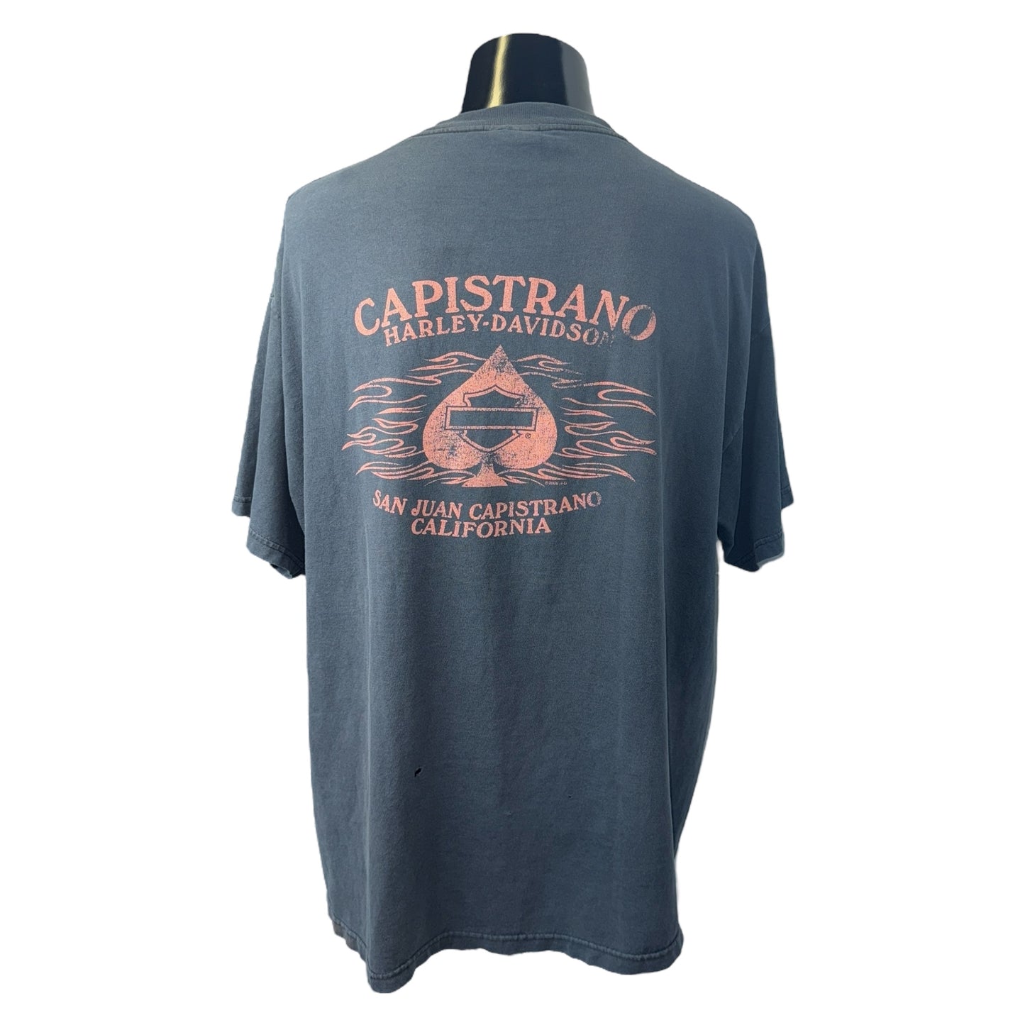 【HARLEY DAVIDSON】ハーレーダビッドソン「フレイムピストン」デザインTシャツ XL