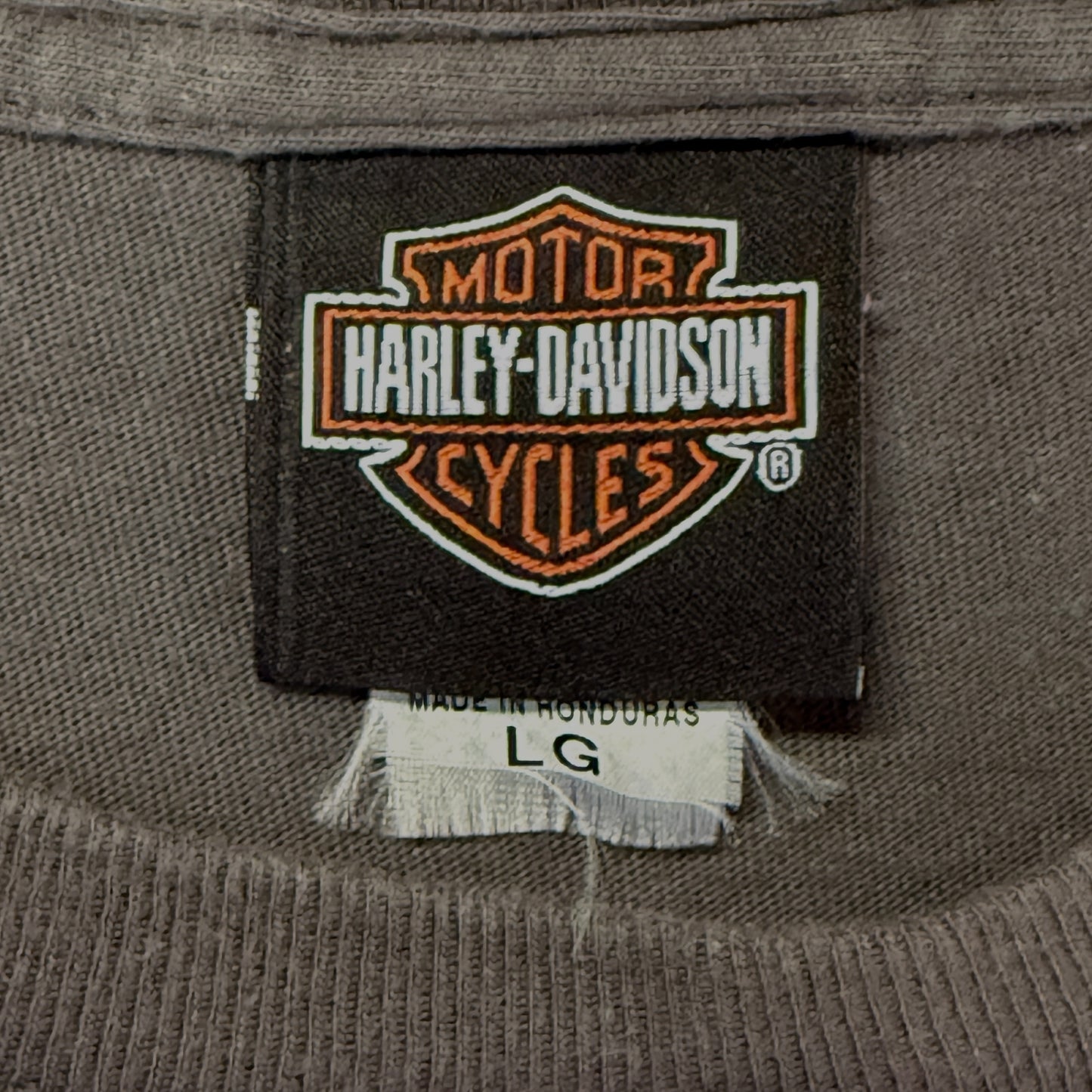 [HARLEY DAVIDSON] Harley-Davidson One Hot Ride 2009 Copyright Long Sleeve T-Shirt, Size L