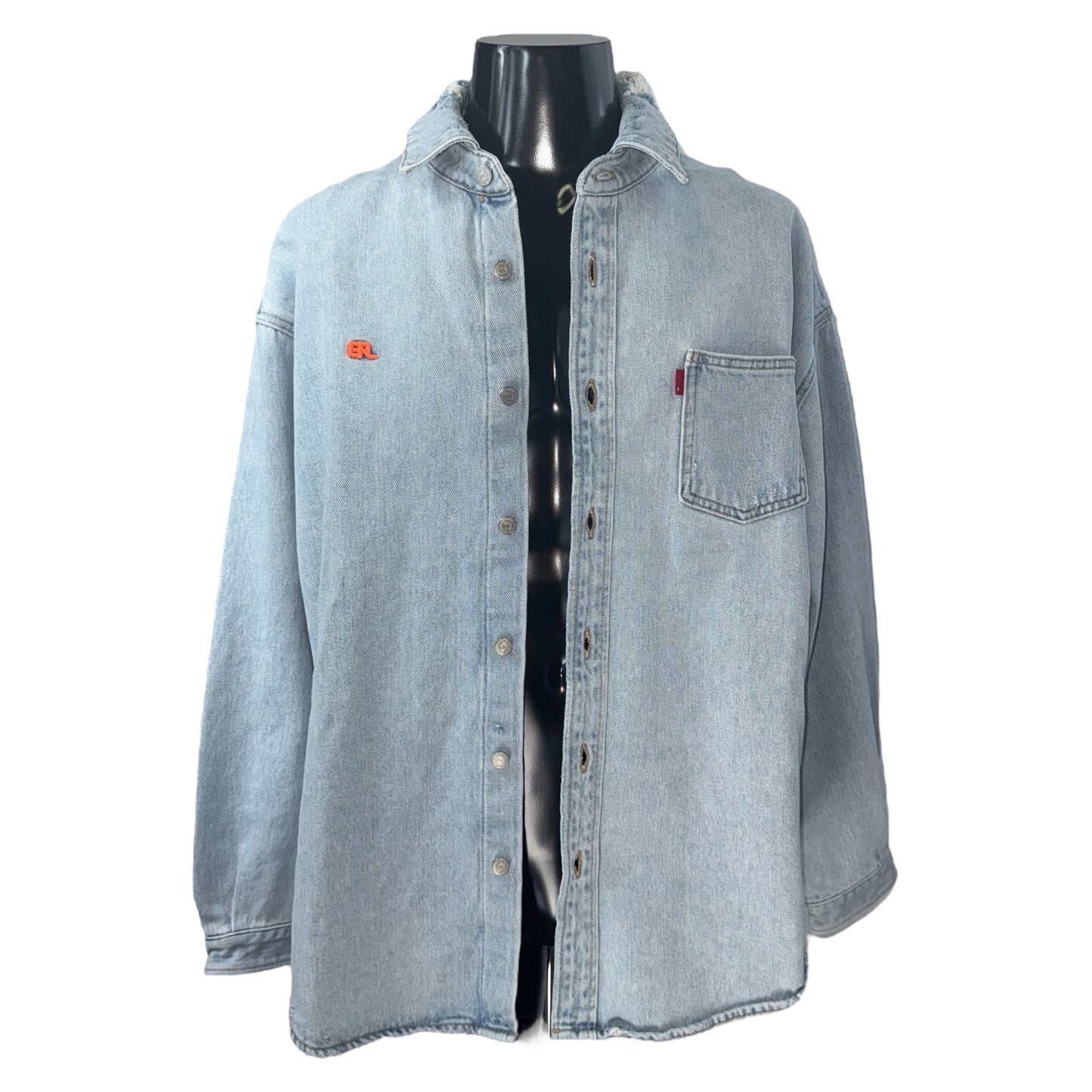 [ERLxLevi's] ERL Levi's 23AW Overshirt Woven Denim Shirt (Size XL)
