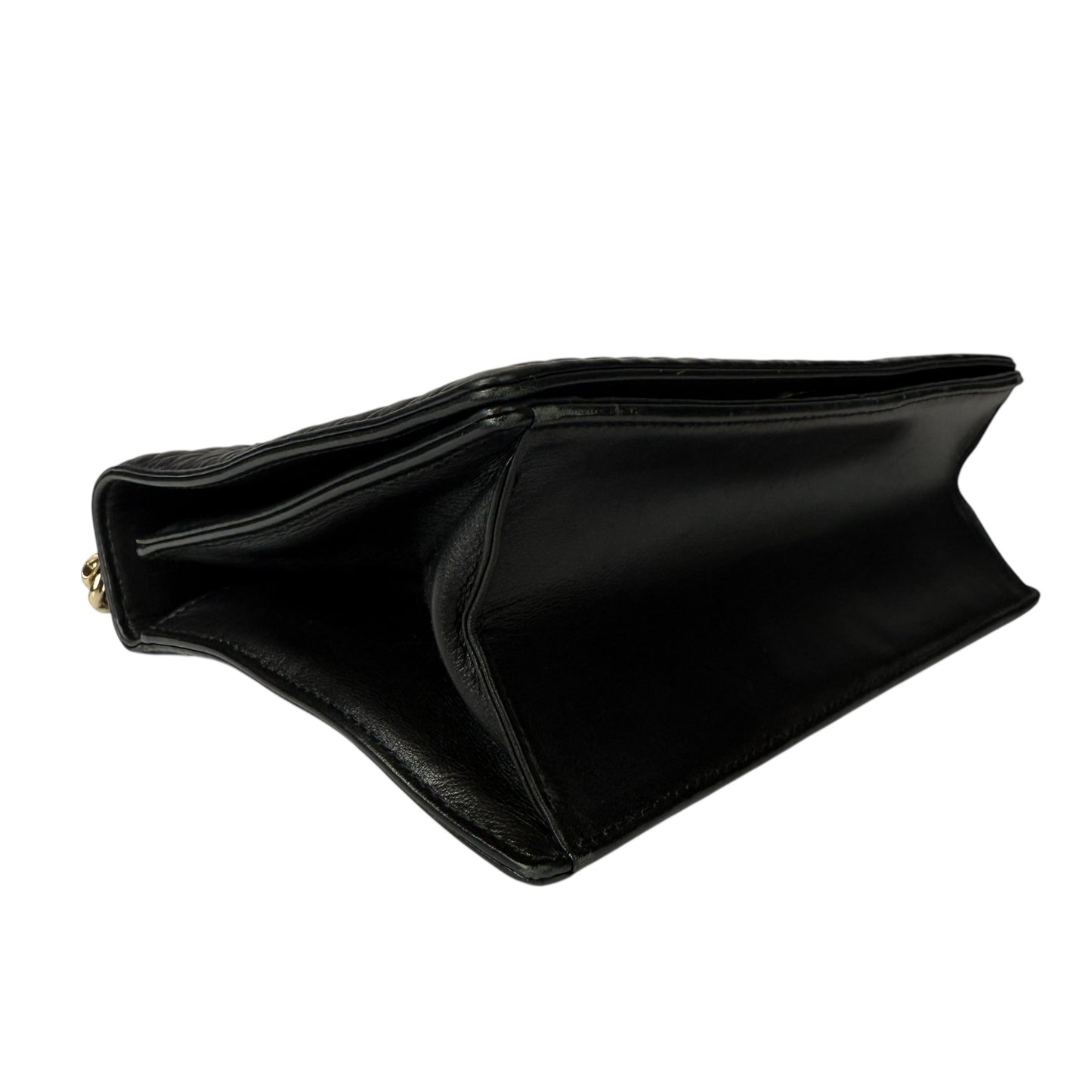 Christian Dior Diorama Leather Chain Shoulder Bag in Black