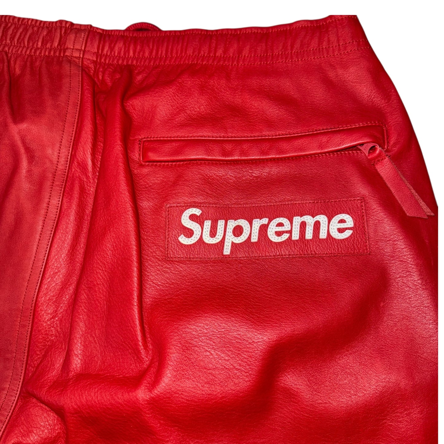 [SUPREME x NIKE] Supreme Nike 19AW Leather Warm Up Pants